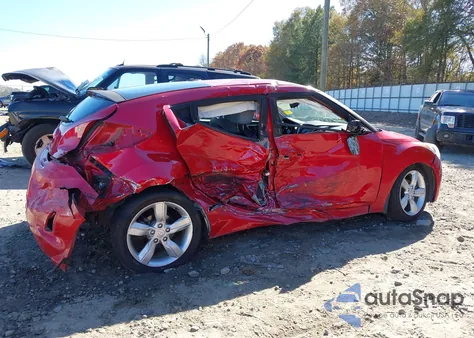 2013 Hyundai Veloster Base W/Gray z USA, uszkodzony, nr VIN KMHTC6AD7DU129064